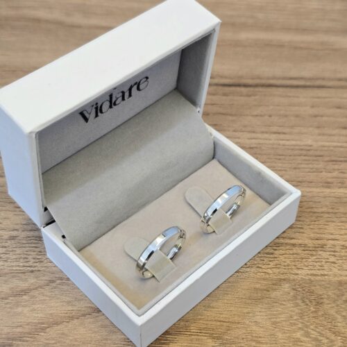 Par de aliança Veneza 3mm-Prata 950