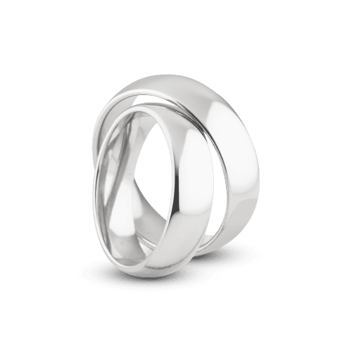 Par de Alianças Tradicional 6mm-Aço Inox